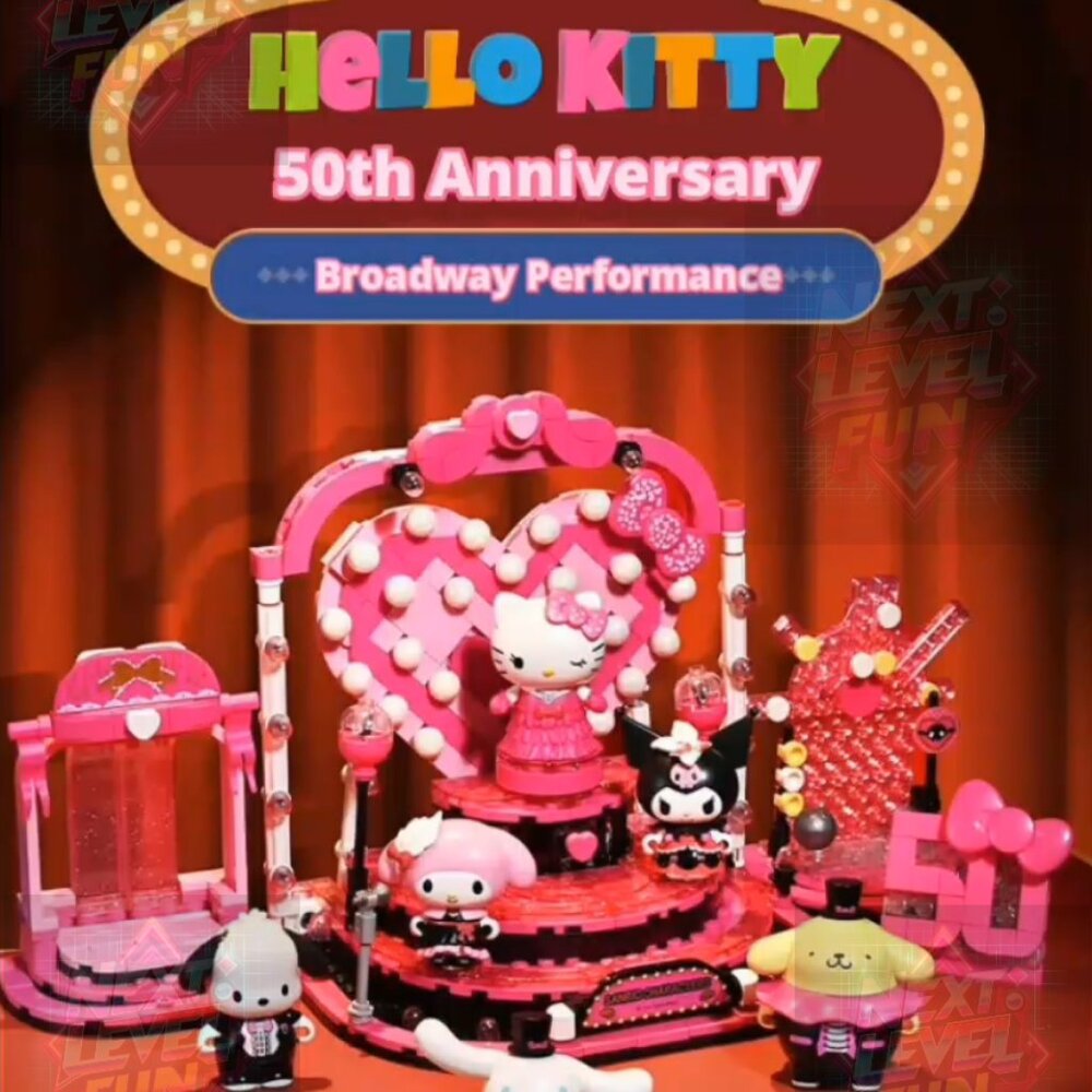 Sanrio Hello Kitty 50th Anniversary Concert Party Building Blocks Set Toy NEW 🥳